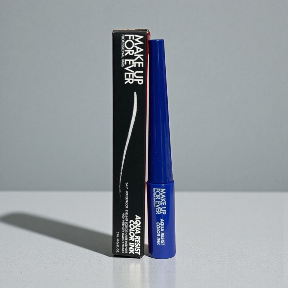 MAKE UP FOR EVER Aqua Resist Blue Liquid Eyeliner Waterproof Matte in COBALT - Picture 8 of 8